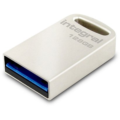 INTEGRAL MEMORY Clé USB 3.0 Fusion - 128 Go - Métal - 1