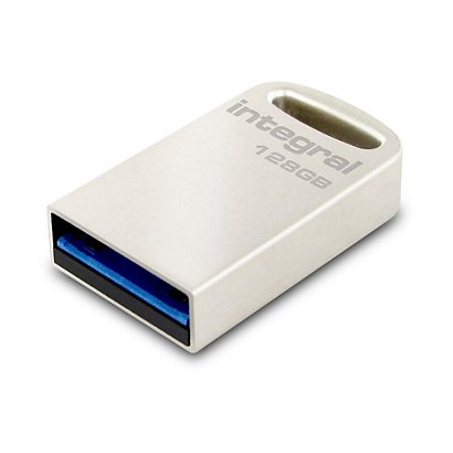 INTEGRAL MEMORY Clé USB 3.0 Fusion - 128 Go - Métal - 1