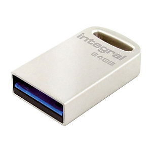 INTEGRAL MEMORY Clé USB 3.0 Fusion - 64 Go - Métal
