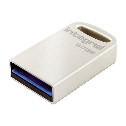 INTEGRAL MEMORY Clé USB 3.0 Fusion - 64 Go - Métal - 1