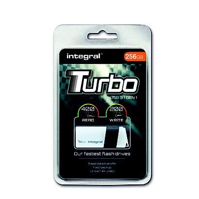 INTEGRAL MEMORY Turbo - Clé USB 3.0 - 256 Go - Blanc - 1
