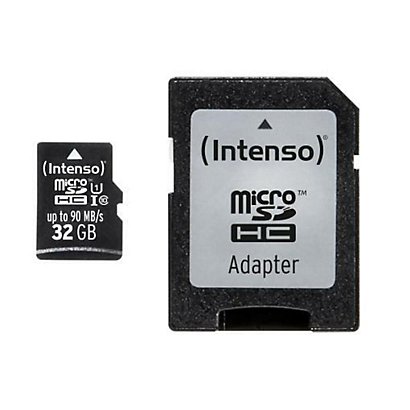 INTENSO, Memory card, Micro sd con adattatore 32gb uhs, 3433480 - 1