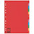 Intercalaires 12 touches multicolores Esselte format A4, lot de 2 jeux - 1