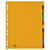 Intercalaires maxi carton 24,5 cm avec 12 touches colorés - 1