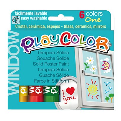 ISTANT Window colors - 10gr - colori per vetro - Instant - astuccio 6 colori brillanti - 1