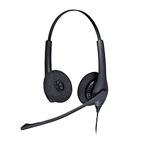 Jabra Biz 1500 Duo USB, Auriculares, Diadema, Oficina/Centro de llamadas, Negro, Binaural, Caja de control en cable 1559-0159