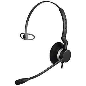 Jabra BIZ 2300 USB UC Mono, Centro de llamadas/Oficina, Diadema, Monoaural, Negro, Alámbrico, 2,35 m 2393-829-109 Jabra BIZ 2300 USB UC Mono, Centro de llamadas/Oficina, Diadema, Monoaural, Negro, Alámbrico, 2,35 m 2393-829-109