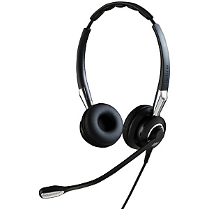 Jabra Biz 2400 II QD Duo NC, Alámbrico, Oficina/Centro de llamadas, 77 g, Auriculares, Negro, Plata 2409-820-204