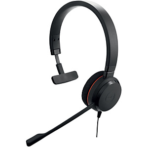 Jabra Evolve 20 MS Mono, Alámbrico, Oficina/Centro de llamadas, 142 g, Auriculares, Negro 4993-823-109