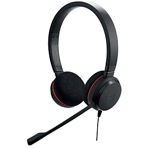 Jabra Evolve 20 MS Stereo, Alámbrico, Oficina/Centro de llamadas, 150 - 7000 Hz, 171 g, Auriculares, Negro 4999-823-109