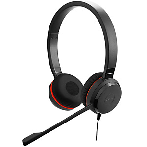 Jabra Evolve 30 II, Auriculares, Diadema, Oficina/Centro de llamadas, Negro, Binaural, Volume +,Volume - 5399-829-389