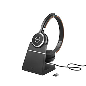 Jabra Evolve 65 SE MS Stéréo - Casque sans fil Bluetooth + Station de recharge - Dongle USB-A - Noir