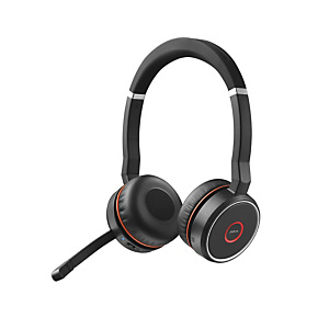 Jabra Evolve 75 UC Stereo, Media/Comunicación, Diadema, Binaural, Negro, Rojo, Digital, Inalámbrico y alámbrico 7599-838-109 Jabra Evolve 75 UC Stereo, Media/Comunicación, Diadema, Binaural, Negro, Rojo, Digital, Inalámbrico y alámbrico 7599-838-109