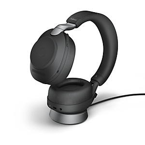 JABRA Evolve2 85 MS Stéréo - Casque sans fil Bluetooth + Station de recharge - Dongle USB-C - Noir JABRA Evolve2 85 MS Stéréo - Casque sans fil Bluetooth + Station de recharge - Dongle USB-C - Noir