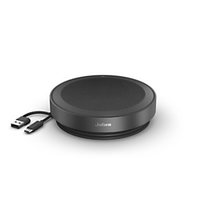 Jabra Speak2 75 MS - Micro et haut-parleur USB-A + USB C + adaptateur Bluetooth  pour audio conférence - Noir