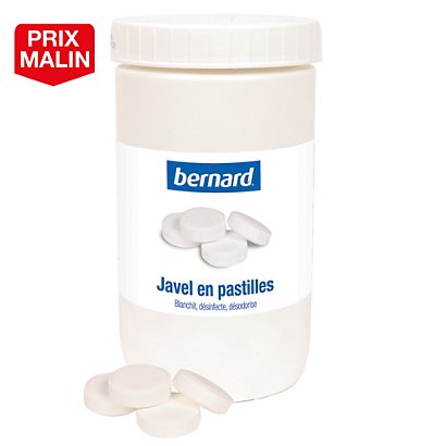 Javel nettoyantes désinfectantes Bernard en pastilles, boite de 300 - 1