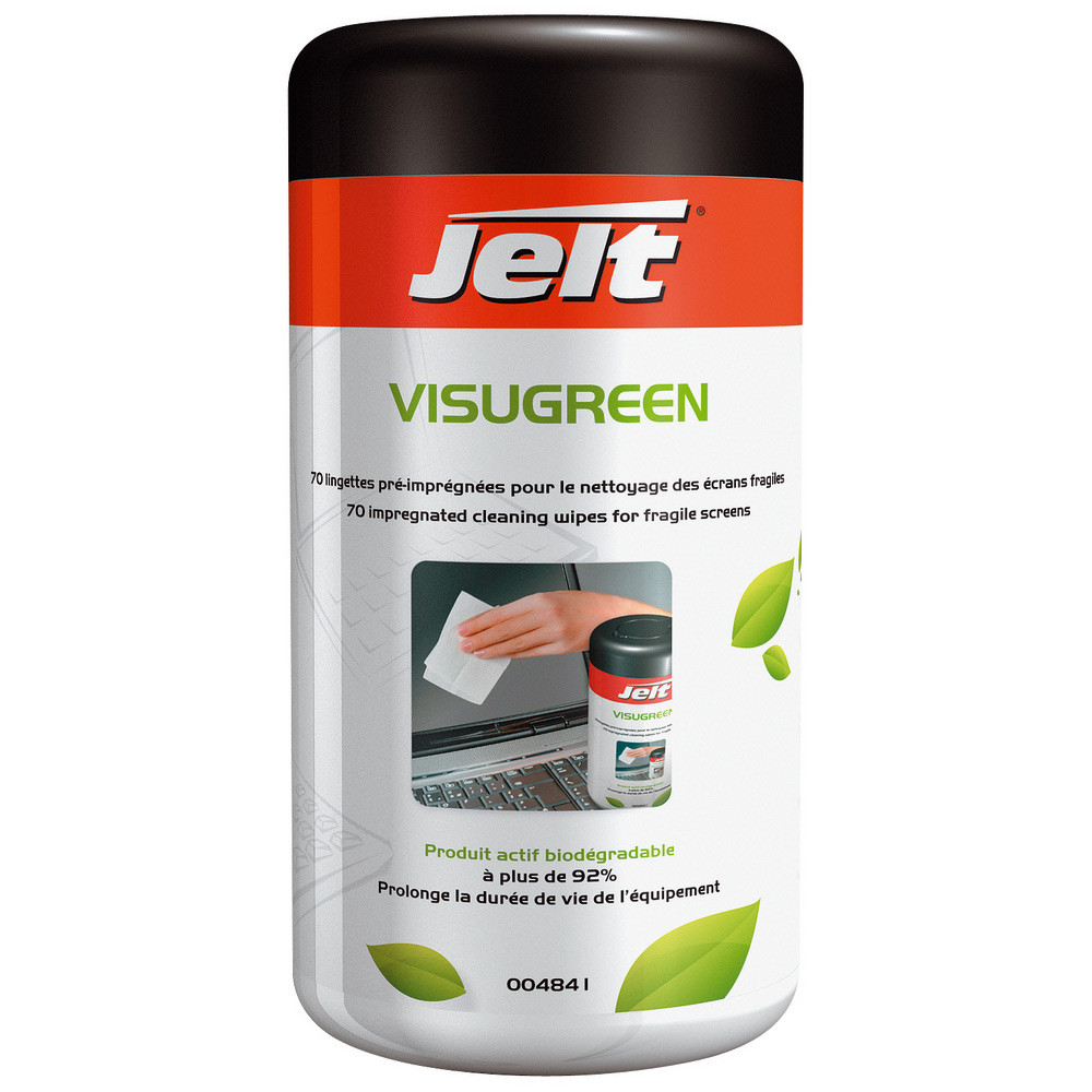 Jelt® Lingette JELT - VISUGREEN - Boite de 70
