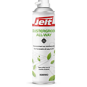 Lot de 2 - Jelt® Aérosol de dépoussiérage Dustergreen All Way, toutes positions - 300 g