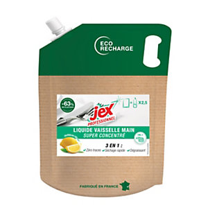 Jex Ecorecharge Liquide vaisselle - Parfum citron - Flacon de 2,5 L