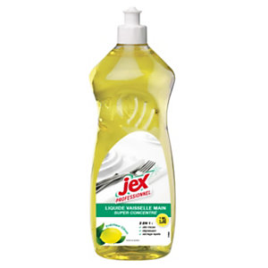 Jex Liquide vaisselle main Citron, Flacon 1 L - Jaune