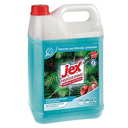 Jex Professionnel Triple action Nettoyant multi-usages désinfectant - Jardin Exotique - Bidon 5L