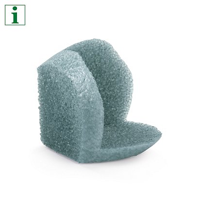 Jiffy® Ocean Green® rounded foam corner protectors - 1