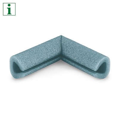 Jiffy® Ocean Green® U-shaped foam corner protectors - 1