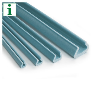Jiffy® Ocean Green® U-shaped foam edge protectors