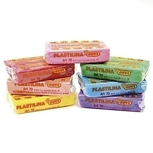 JOVI 70 Plastilina, caja de 30 pastillas de 50 gr, azul claro JOVI 70 Plastilina, caja de 30 pastillas de 50 gr, azul claro