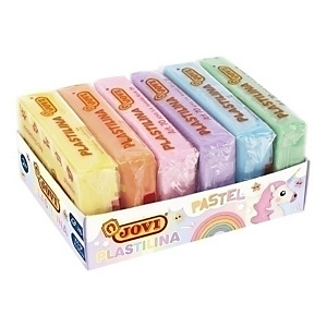 JOVI 70 Plastilina pastel, barra de 50 gr, estuche de 6, colores surtidos JOVI 70 Plastilina pastel, barra de 50 gr, estuche de 6, colores surtidos