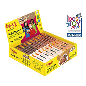 JOVI 70 Plastilina pastilla de 50 gr. Surtido colores multicultural, caja de 18 (3 x 6 colores) JOVI 70 Plastilina pastilla de 50 gr. Surtido colores multicultural, caja de 18 (3 x 6 colores)