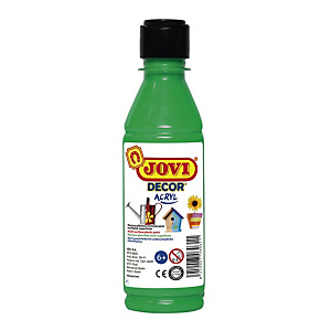 JOVI Jovidecor, Pintura para múltiples superficies color verde, 250 ml JOVI Jovidecor, Pintura para múltiples superficies color verde, 250 ml