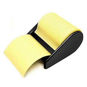 JPC Dévidoir avec notes repositionnables, 60 mm x 10m, jaune JPC Dévidoir avec notes repositionnables, 60 mm x 10m, jaune