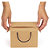 Taška ve tvaru krabice z hnědého kraftového papíru - 2