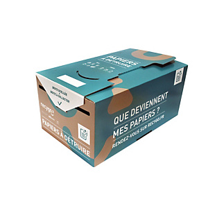 KADNABOX boîte de collecte pour le tri et le recyclage des papiers , par 10 KADNABOX boîte de collecte pour le tri et le recyclage des papiers , par 10