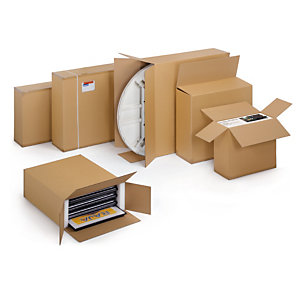 5  x Kartónová krabica 1000x300x1200 mm, pre ploché produkty, hnedá, klopová, trojvrstvová vlnitá lepenka (3VVL)