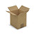 Kartónová krabica 150x150x100mm, hnedá, klopová, trojvrstvová vlnitá lepenka (3VVL) | RAJA - 1