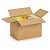 Kartónová krabica 150x150x100mm, hnedá, klopová, trojvrstvová vlnitá lepenka (3VVL) | RAJA - 2