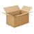 Kartónová krabica 150x150x100mm, hnedá, klopová, trojvrstvová vlnitá lepenka (3VVL) | RAJA - 3