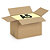 Kartónová krabica 215x150x55mm, hnedá, klopová, trojvrstvová vlnitá lepenka (3VVL) | RAJA - 3