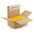 Kartónová krabica 215x155x110 mm, automatické dno, dvojitý samolepiaci prúžok, hnedá, klopová, trojvrstvová vlnitá lepenka (3VVL) | RAJA - 1