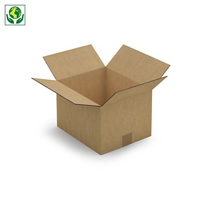 Kartónová krabica 280x230x170mm, hnedá, klopová, päťvrstvová vlnitá lepenka (5VVL) | RAJA - 1