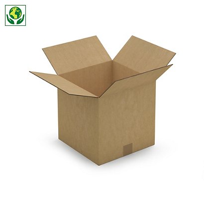 Kartónová krabica 300x300x300mm, hnedá, klopová, päťvrstvová vlnitá lepenka (5VVL) | RAJA - 1