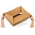 Kartónová krabica 390x290x180 mm, automatické dno, samolepiaci prúžok, hnedá, klopová, trojvrstvová vlnitá lepenka (3VVL) | RAJA - 3