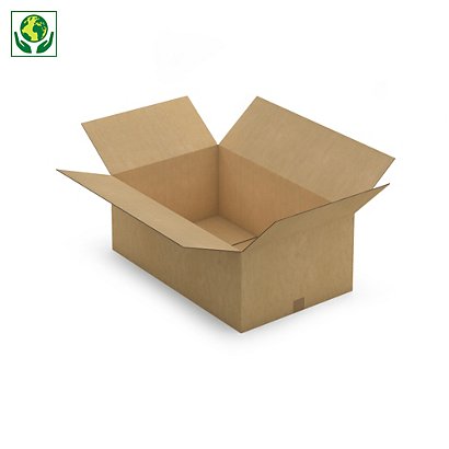 Kartónová krabica 800x500x300mm, hnedá, klopová, päťvrstvová vlnitá lepenka (5VVL) | RAJA - 1