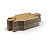Kartónový regálový zásobník, skladací 401 x 101 x 69/112 mm, hnedý, objem 4 l, nosnosť 2 kg | RAJA - 5