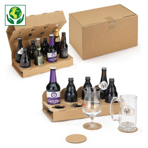 Karton do wysyłki 8 butelek piwa 33 ml Karton do wysyłki 8 butelek piwa 33 ml
