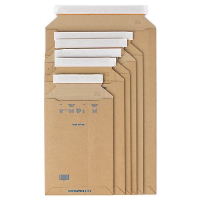 Karton kuverter - fyldes op til 25 mm i højden - 1