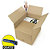 Kartonová krabica Varia eco 250x250x100/200 mm, výškovo nastaviteľná, hnědá, klopová, třívrstvá vlnitá lepenka (3VVL) - 3