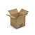 Kartonová krabice 150x150x150mm, hnědá, klopová,
pětivrstvá vlnitá lepenka (5VVL) | RAJA - 1